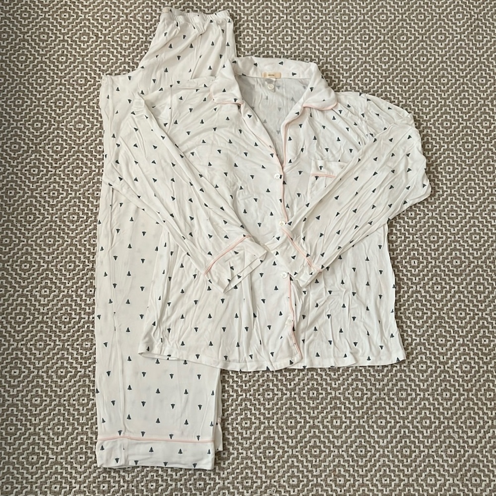 Eberjey Christmas Tree Pajamas XS